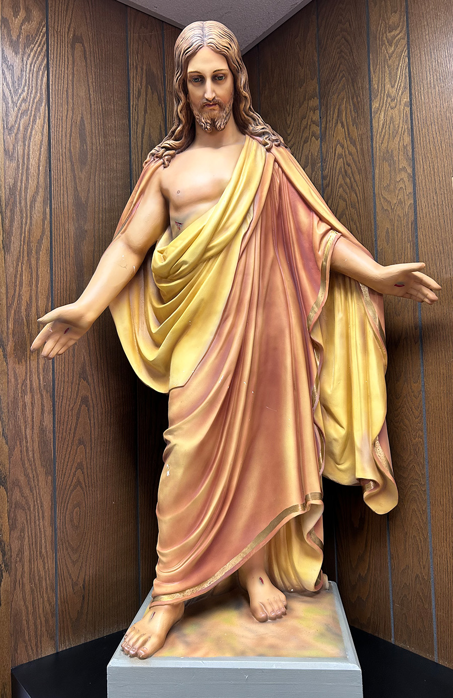 Statue of Jesus in our narthex